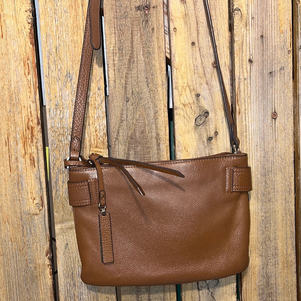 Vince Camuto Brown Leather Shoulder Bag